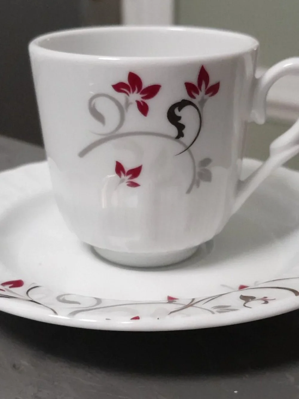 Turkish Porcelain Cup and Saucer: Collectible